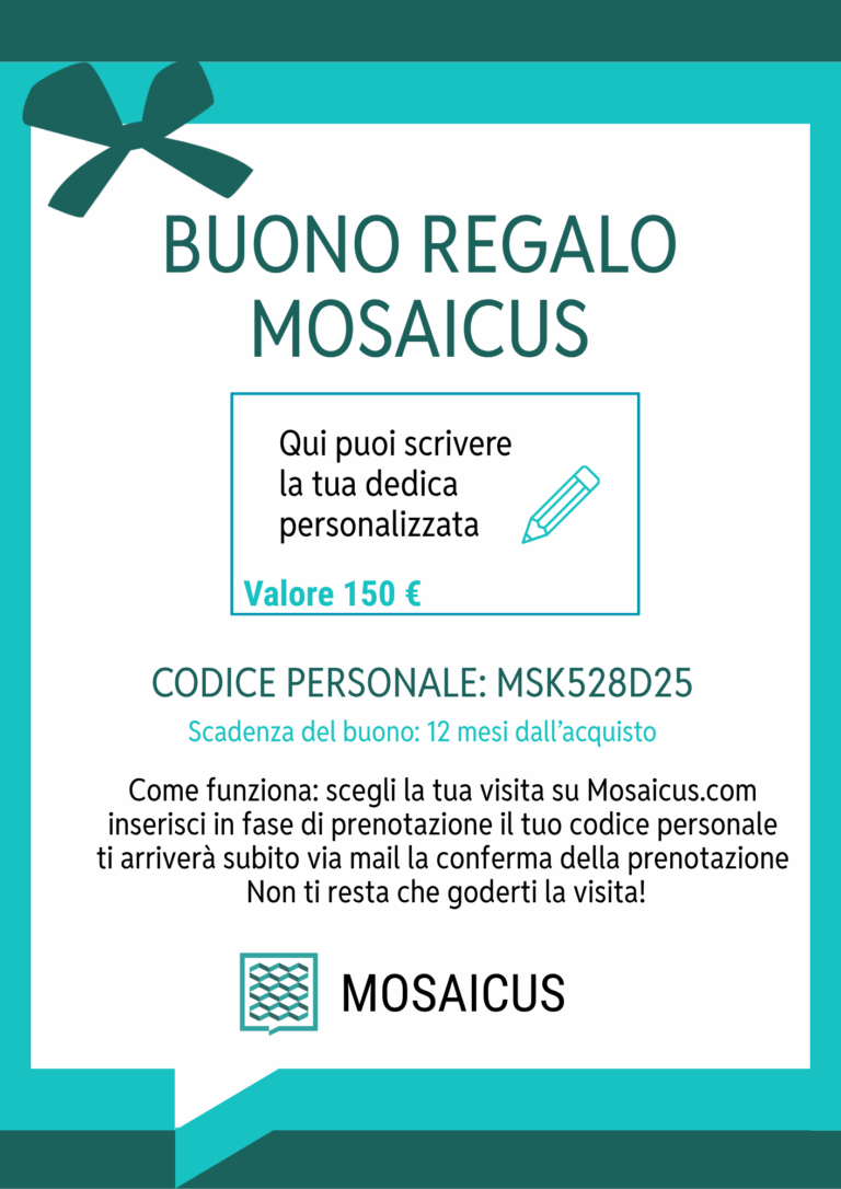Buono regalo Mosaicus gift card arte