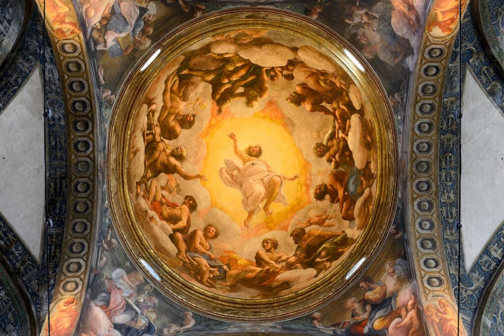 Cupola di San Giovanni a Parma, Visione di San Giovanni a Patmos