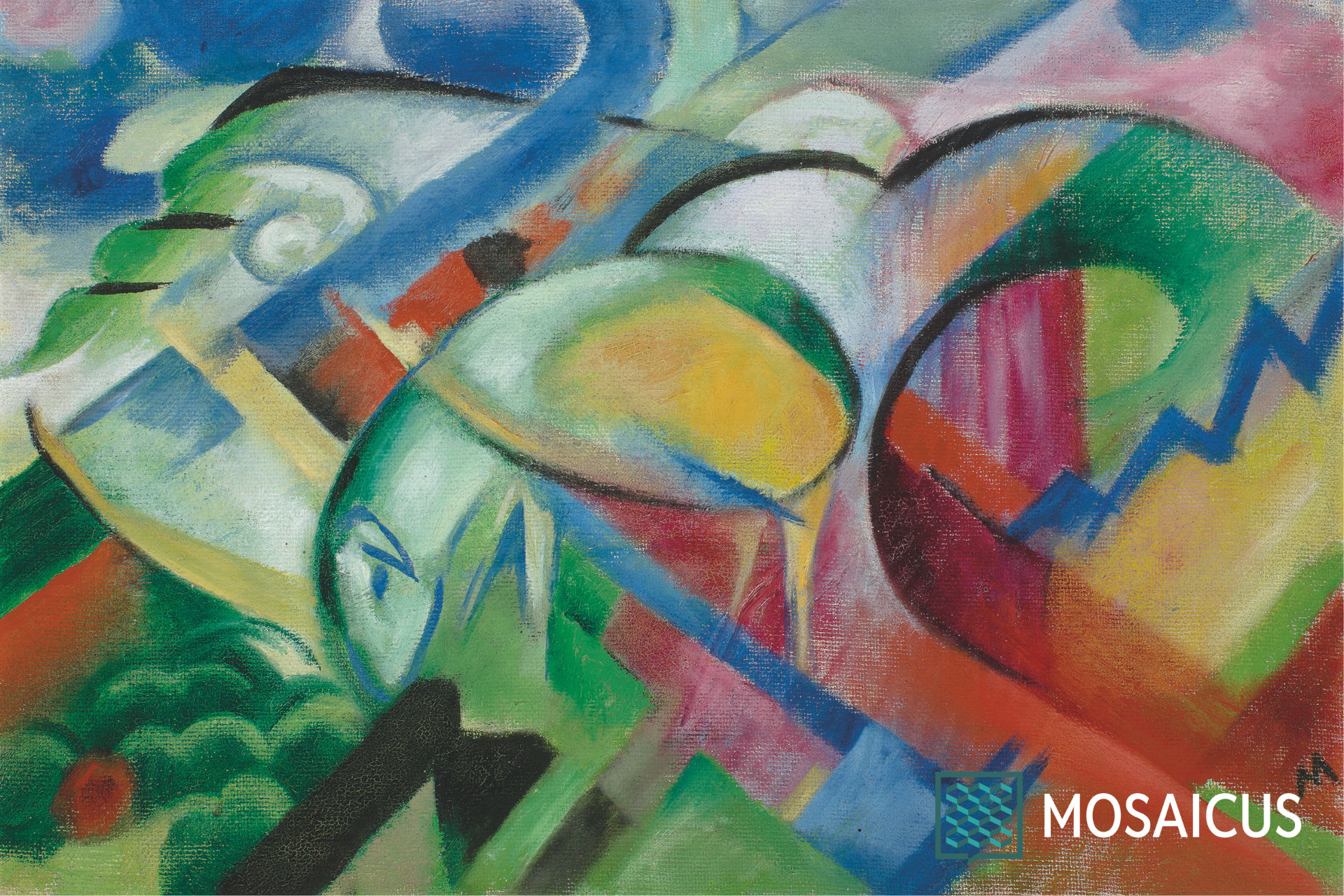 Franz Marc, La pecora (Das Schaf), 1914