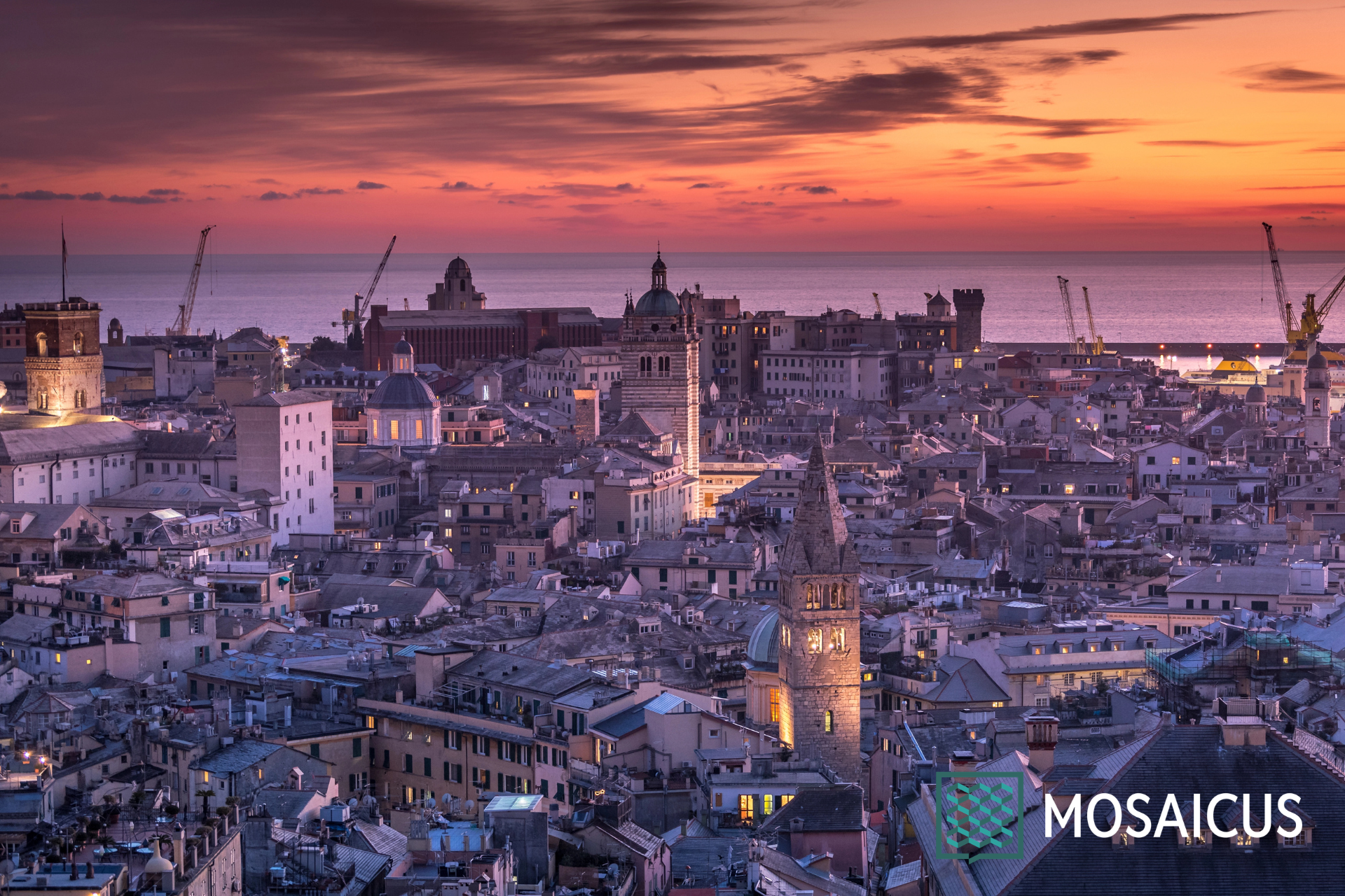 Genova dall'alto della Torre Grimaldina