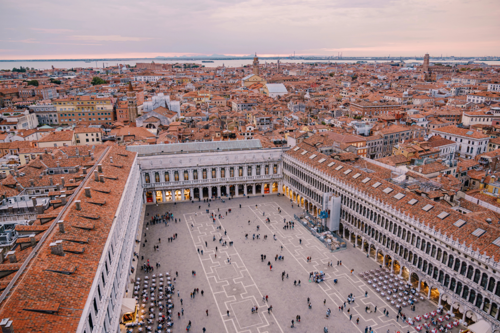 Vista dall'alto di Piazza San Marco